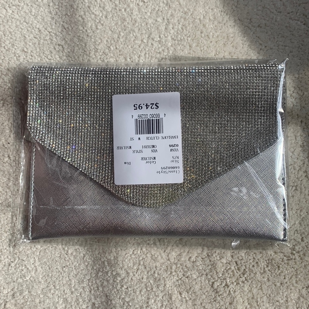 Silver David’s Bridal Clutch Purse